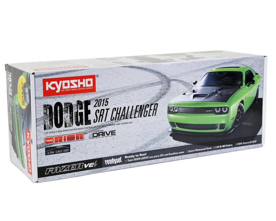 Kyosho 2015 Dodge Challenger SRT Hellcat Fazer VEi ReadySet w dDrive Black