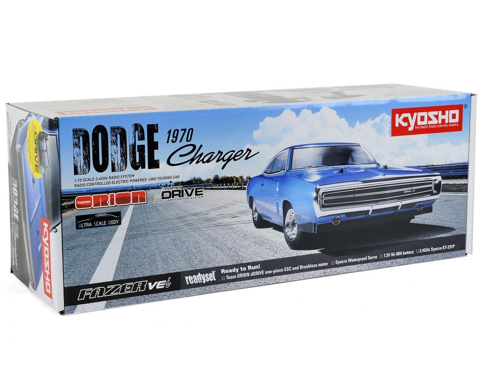 Kyosho 1970 Dodge Charger Fazer VEi ReadySet w/dDrive (Black)