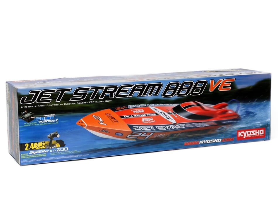 Kyosho EP Jetstream 888 VE ReadySet Brushless Boat w/Orion ESC  KT-200  2.4GHz Transmitter [KYO40232RSB] - AMain Hobbies