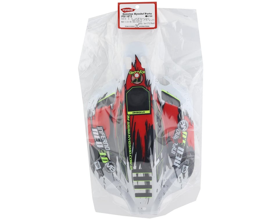 Kyosho Inferno NEO 3.0 VE Pre-Painted Body Set (Red)