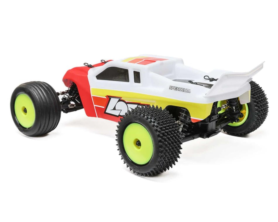 Losi Mini-T 2.0 V2 1/18 RTR 2WD Brushless Stadium Truck (Red) w/2.4GHz  Radio, Battery & Charger