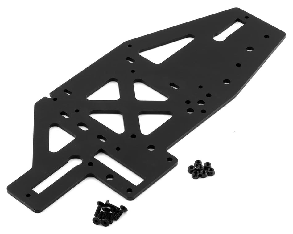 Losi Chassis w/Brace Plate, 4mm, Black: DBXL 2.0 deals LOS251113