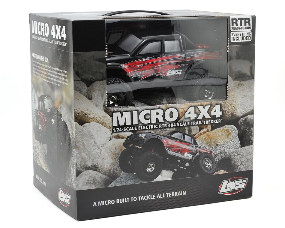 Losi 1/24 Micro 4x4 Trail Trekker RTR (Black)