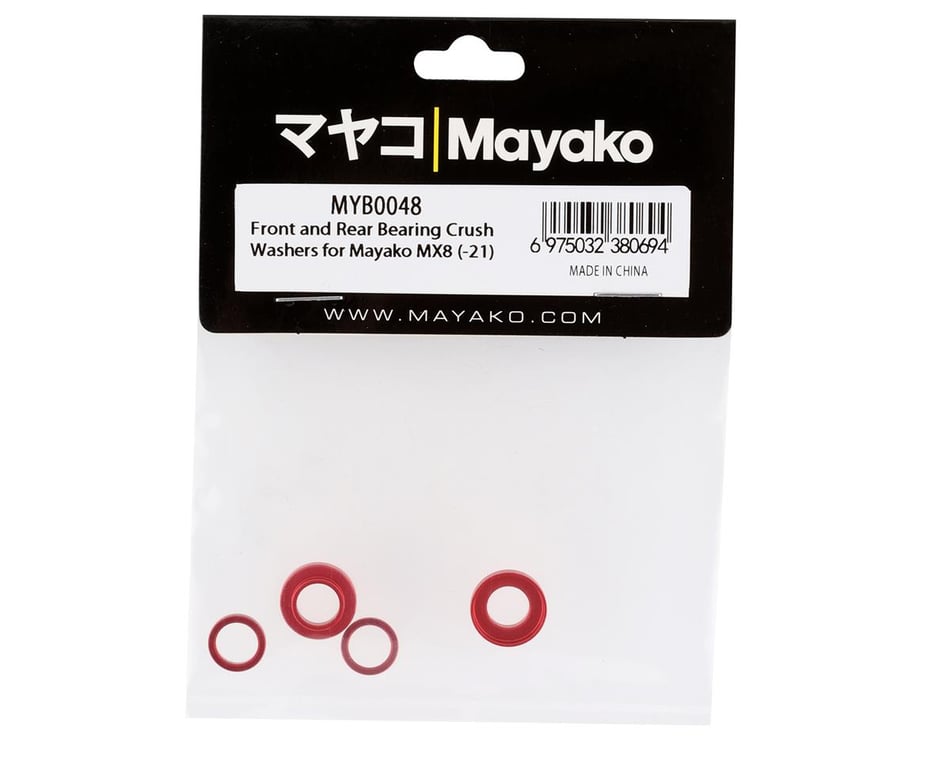 Mayako MX8 Front & Rear Bearing Crush Washers