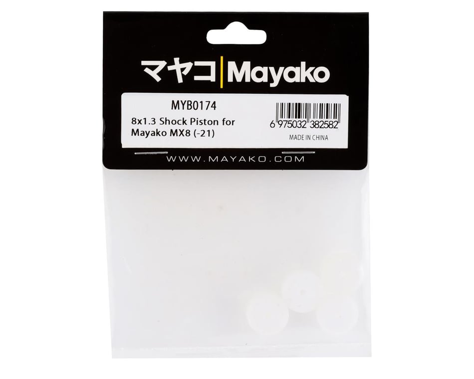 Mayako MX8 Shock Piston (4) (8x1.3mm)