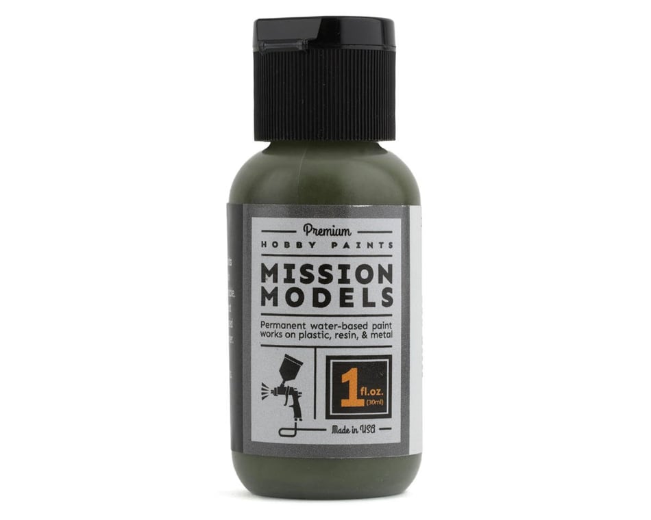Mission Models Dark Olive Drab Green Acrylic Paint 68-74 (FS 24087