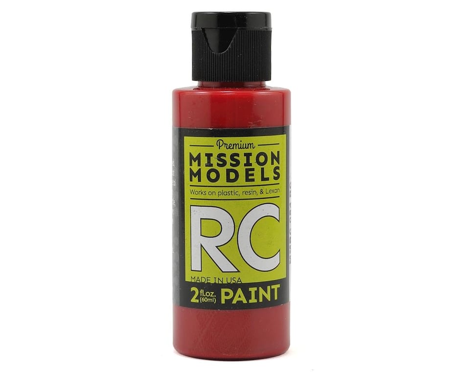 Mission Models Translucent Red Acrylic Lexan Body Paint (2oz) [MIOMMRC-054]  - AMain Hobbies
