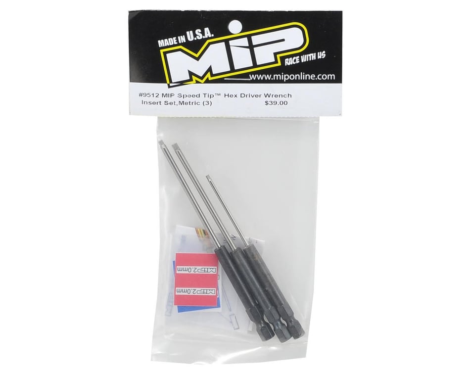 3 MIP Ball End Metric Speed Tip Hex Driver RC Power Tool Tip Set 2.0/2.5/3.0mm