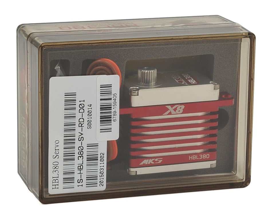 MKS X8 HBL380 Brushless Ti-Gear High Torque Large Scale Servo High Voltage