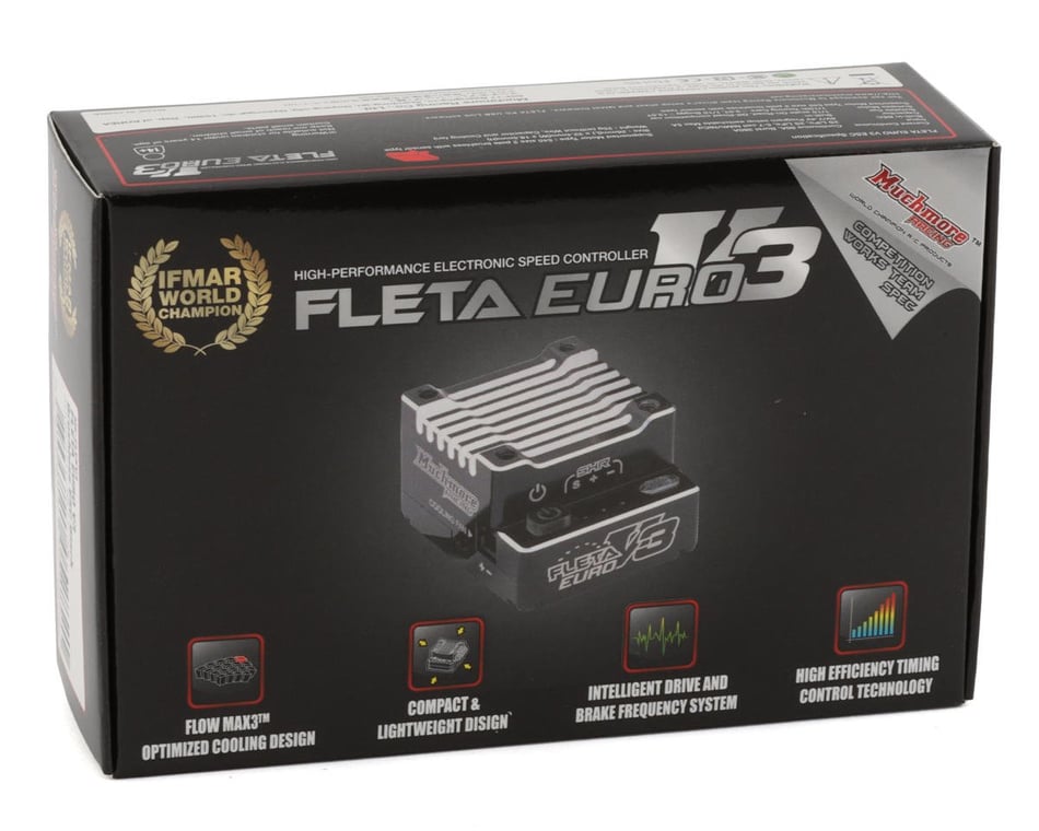 Muchmore FLETA EURO V3 Brushless ESC (Black) [MMRME-FLEKV3