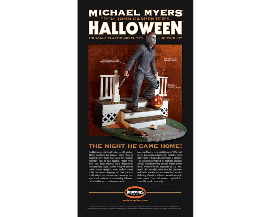 MOEBIUS 1/8 Halloween Horror Movie Michael Myers w/Lighted Pumpkin  MOE970 