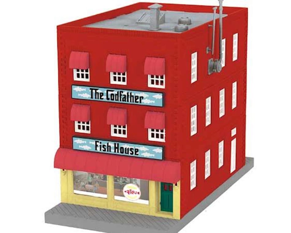 MTH Trains O 3-Story Building, The Codfather Fish House [MTH3090541] -  AMain Hobbies
