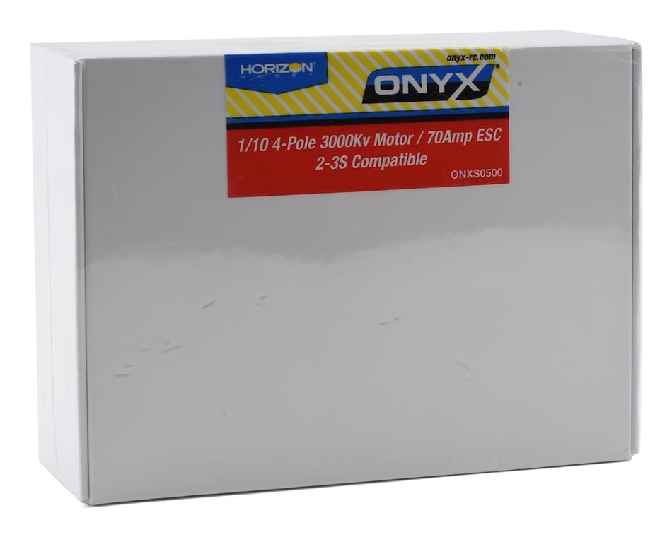 ONXS0500 Onyx 1/10 4-Pole ESC/Brushless Motor Combo EC3 3000Kv: 3.5mm Bullet 