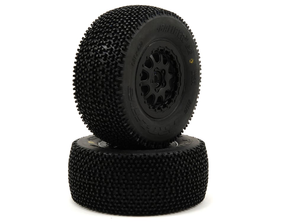 Pro-Line Racing 1167-17 Street Fighter SC 2.2/3.0 Tires Mounted on Renegade Black Wheels 