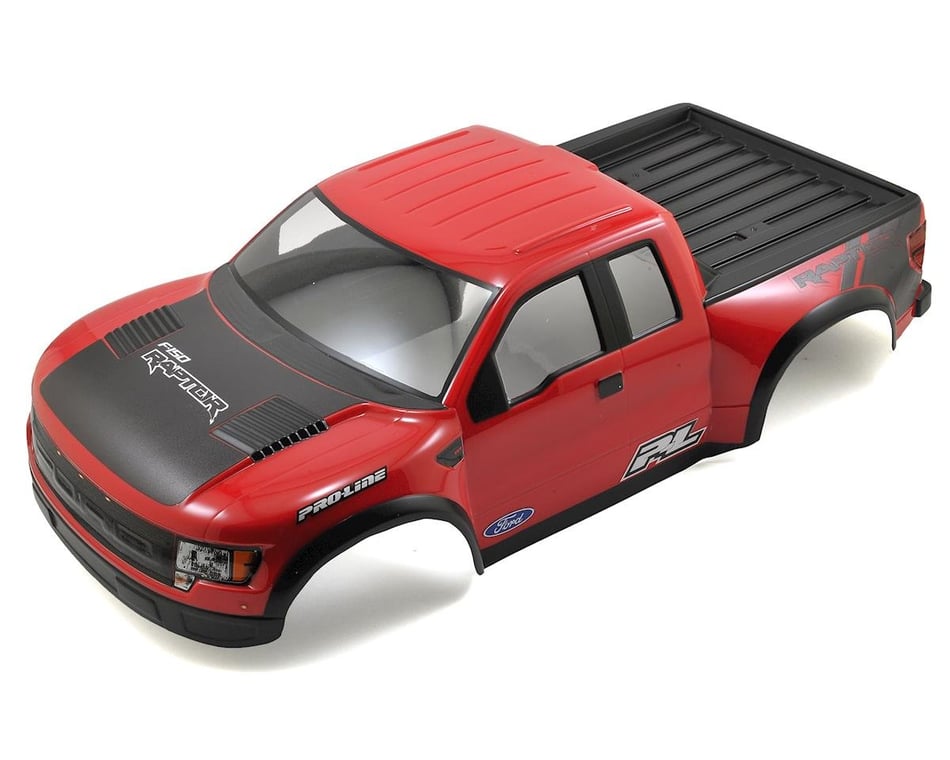 Pro-Line True Scale Ford F-150 Raptor SVT Short Course Body (Red) Pre-Cut &  Painted