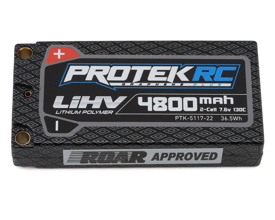 New 100C Shorty Lipo Battery for Associated RC10B6 B6 2S 7.4V 4600mAh 2 pack
