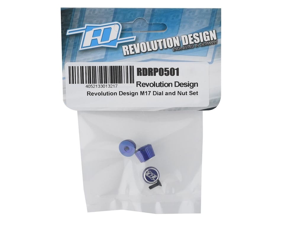 Blue RDRP0501-BLU Revolution Design M17 Dial & Nut Set 