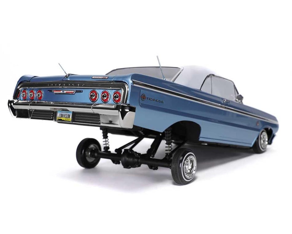 Redcat SixtyFour Chevrolet Impala 1/10 RTR Scale Hopping Lowrider  (Blue/White) [RER32894] - AMain Hobbies