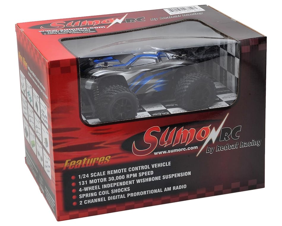 Redcat Sumo RC 1 24 RTR 4WD Mini Electric Truggy w 2.4GHz Radio Blue