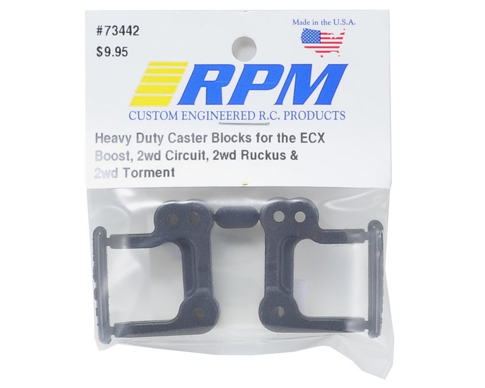 RPM 73442 ECX Torment Ruckus & Circuit Heavy Duty Caster Blocks Black 
