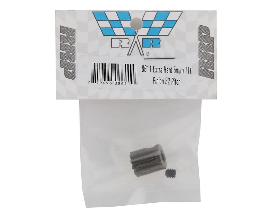 Robinson Racing Products Extra Hard 21 Tooth Blackened Steel 32p Pinion 5mm 