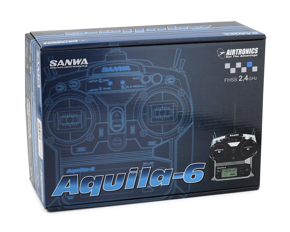 Sanwa/Airtronics Aquila-6 2.4GHz 6-Channel FHSS-1 Radio System 