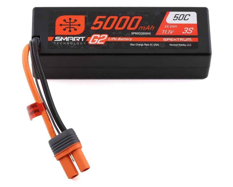 Spektrum Batterie LiPo smart hardcase 14.8V 5000mAh 4S 100C Prise