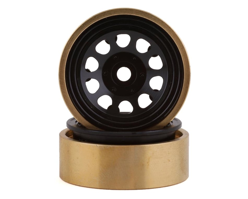 Brass Stock Wheels Hub, 7mm Hex: SCX24