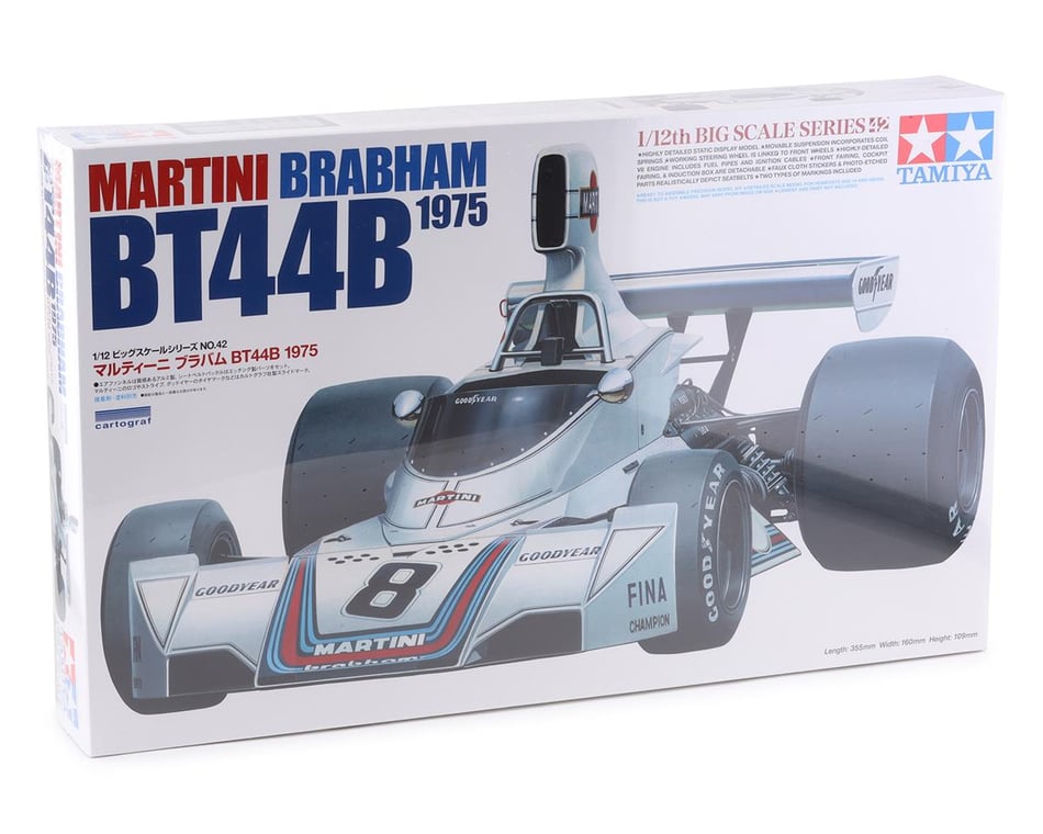 Tamiya 1975 Martini Brabham BT44B 1/12 Plastic Model Kit [TAM12042] - AMain  Hobbies
