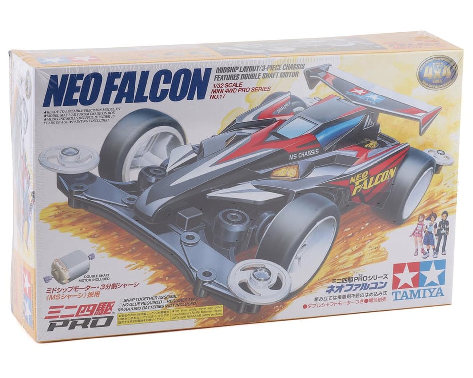 Tamiya 1/32 JR Neo Falcon MS Chassis Mini 4WD Pro Kit [TAM18617] - AMain  Hobbies