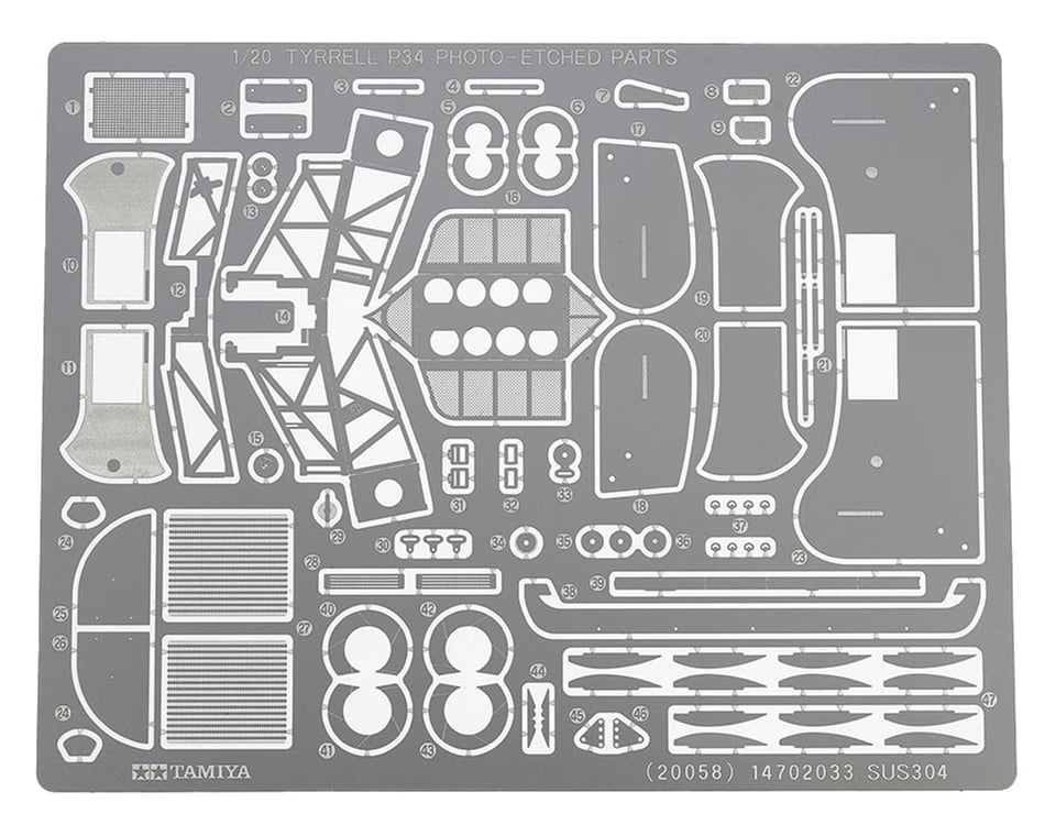 Tamiya 1/12 Tyrrell P34 Six-Wheeler Plastic Model Kit w/Photo