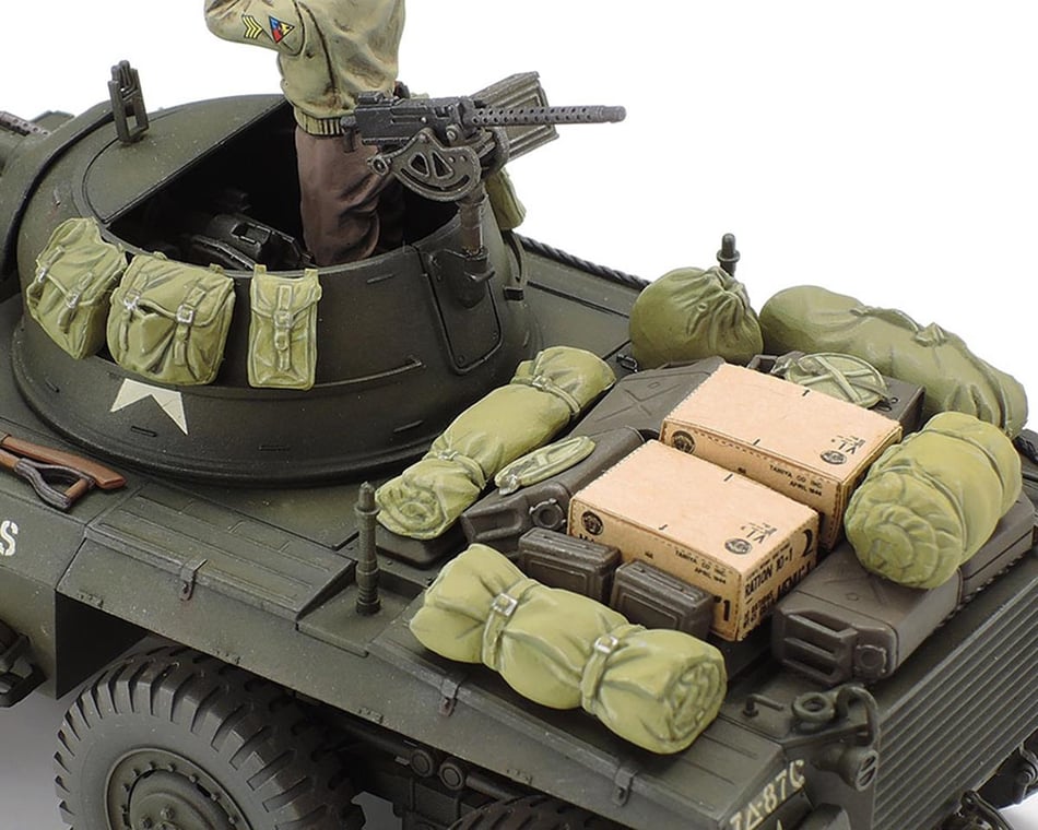 Tamiya 1/35 US M8 Light Armored Greyhound Combat Patrol TAM25196 Plastic Models