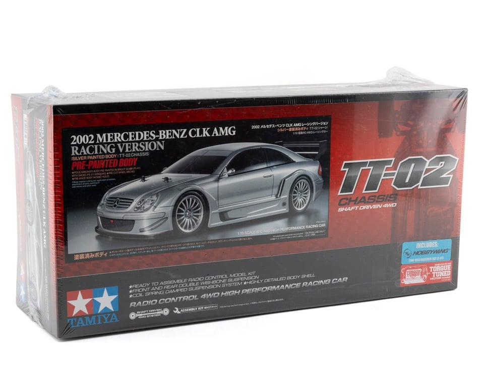 Tamiya 2002 Mercedes-Benz CLK AMG 1/10 4WD Electric Touring Car Kit (TT-02)  (Pre-Painted)