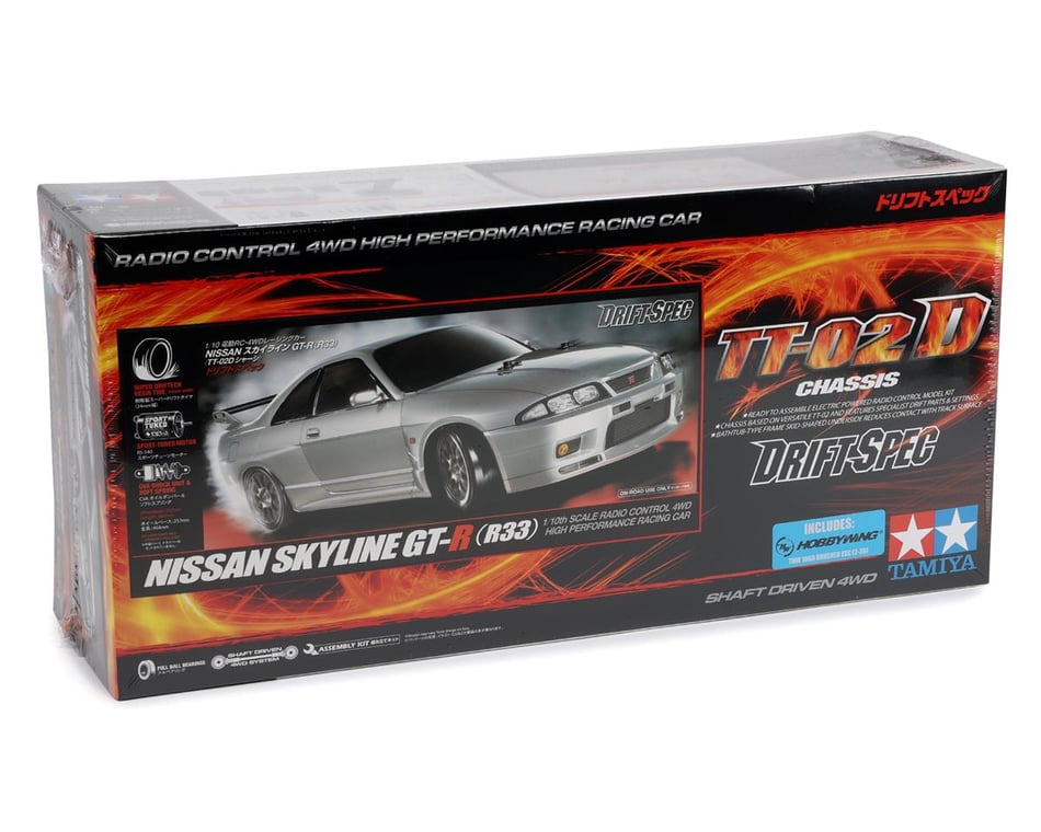 Tamiya Nissan Skyline GT-R R33 1/10 4WD Drift Spec Kit (TT-02D)