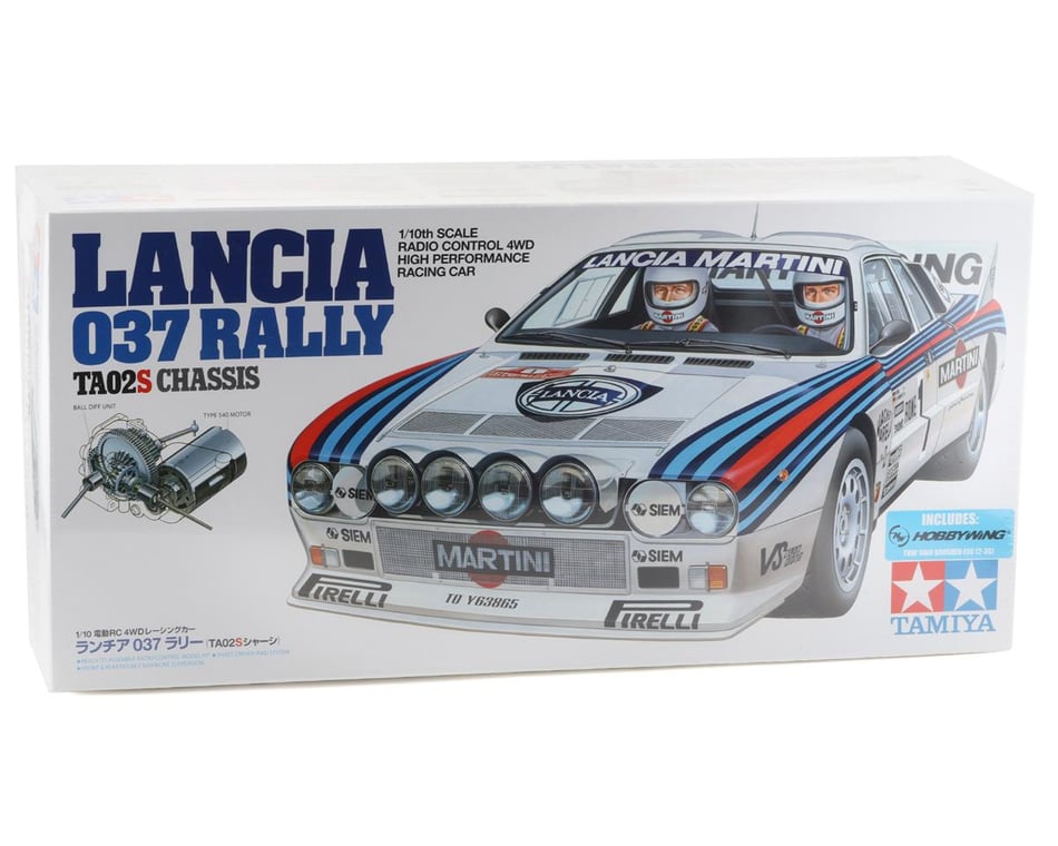 Tamiya Lancia 037 rally 1/10 kit ta-02sw wa brushless Edition #300058654bl 