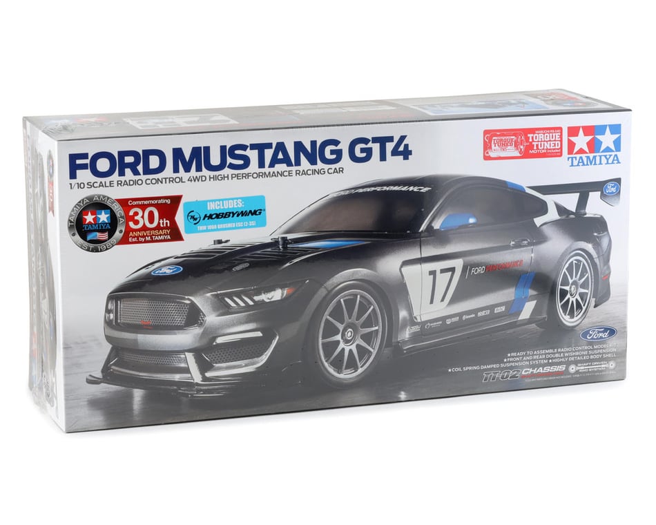 Tamiya Ford Mustang GT4 1/10 4WD Electric Touring Car Kit (TT-02)  [TAM58664] - AMain Hobbies