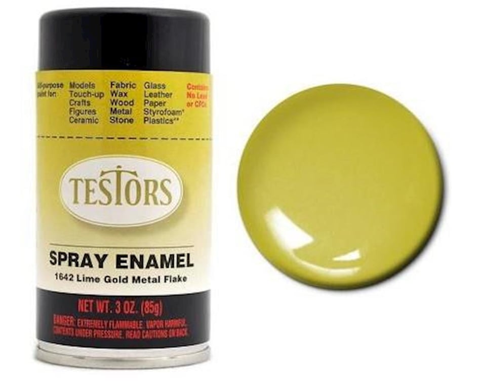 Testors Enamel Spray 3oz Yellow