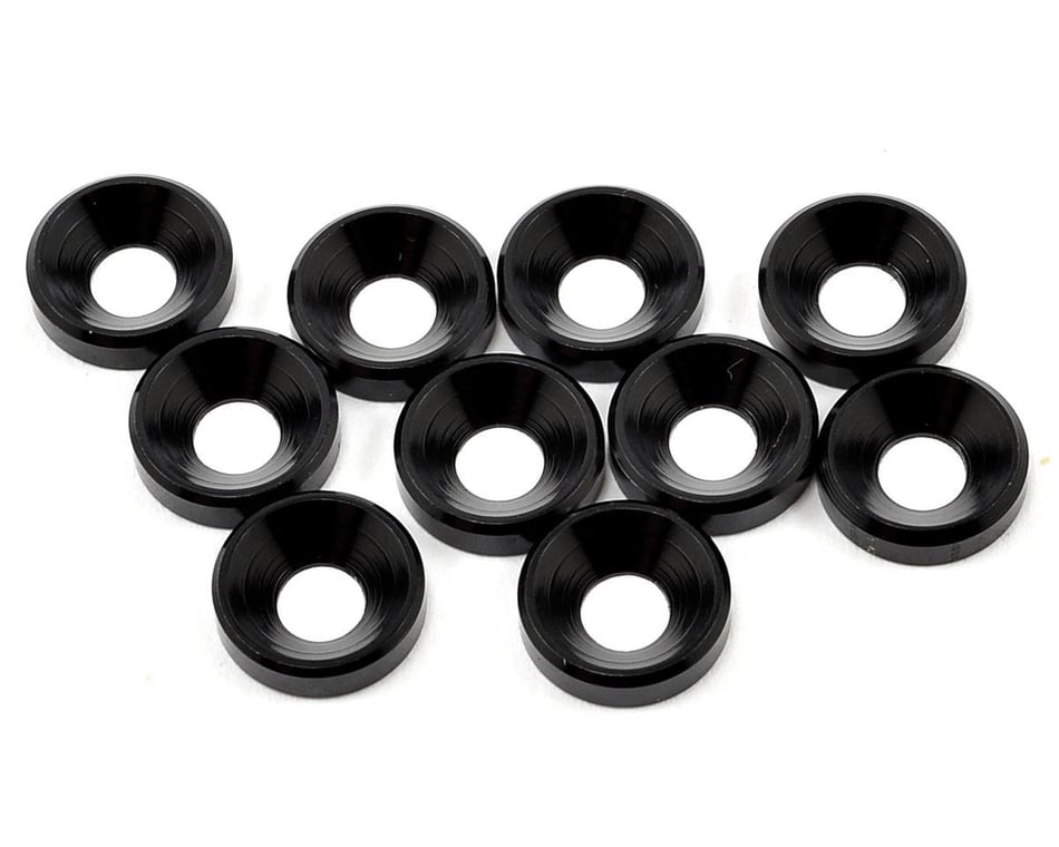 Tekno RC Countersunk Washers Black Anodized M4 TKR1228 for sale online 10