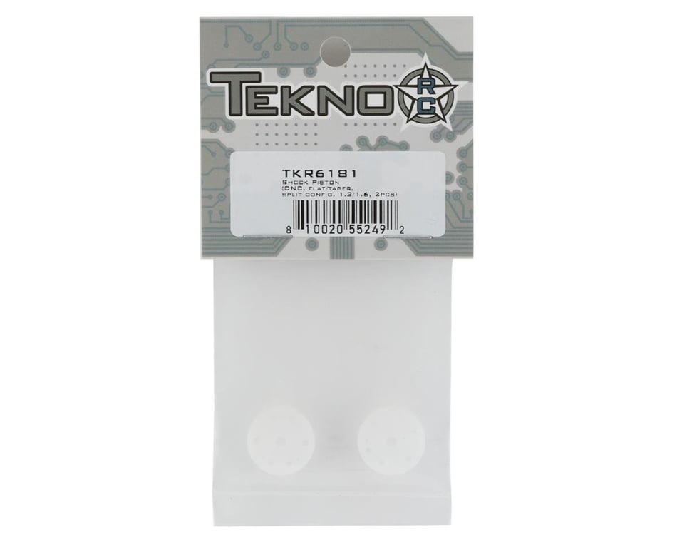 Tekno RC NB48 2.1 CNC Flat/Tapered Shock Pistons (2) (1.3mm/1.6mm)
