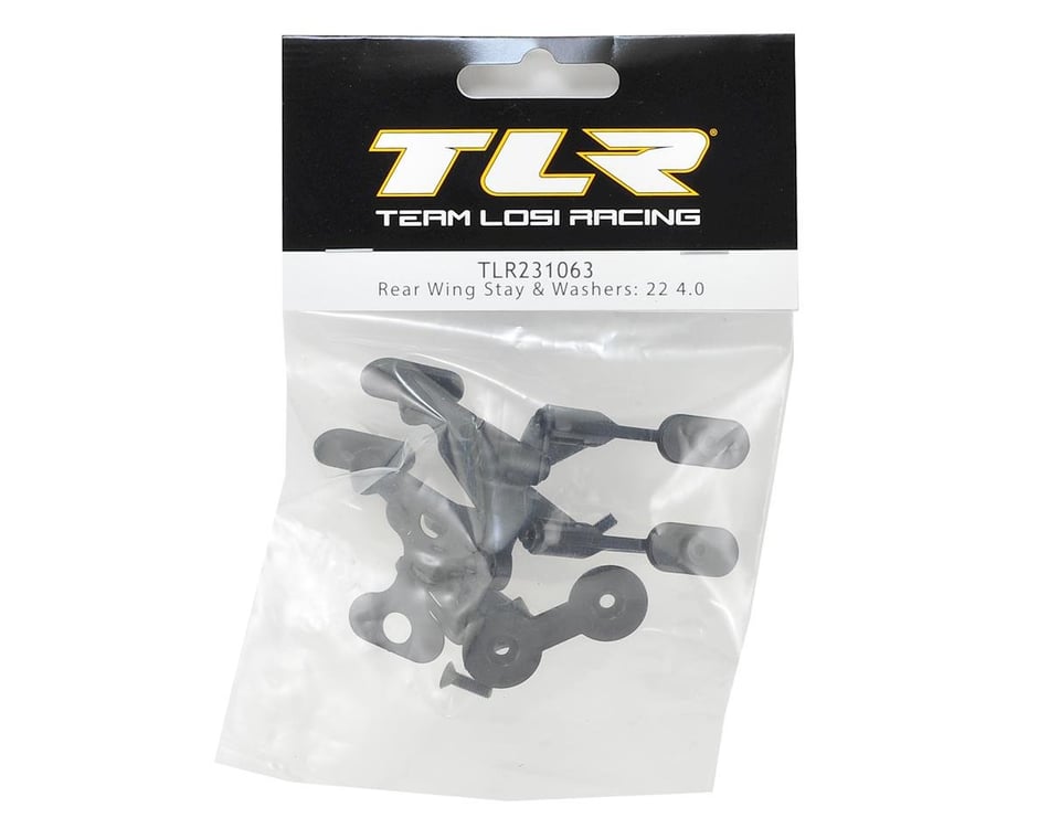 Team Losi Racing 231063 Rear Wing Stay & Washers 22 4.0 