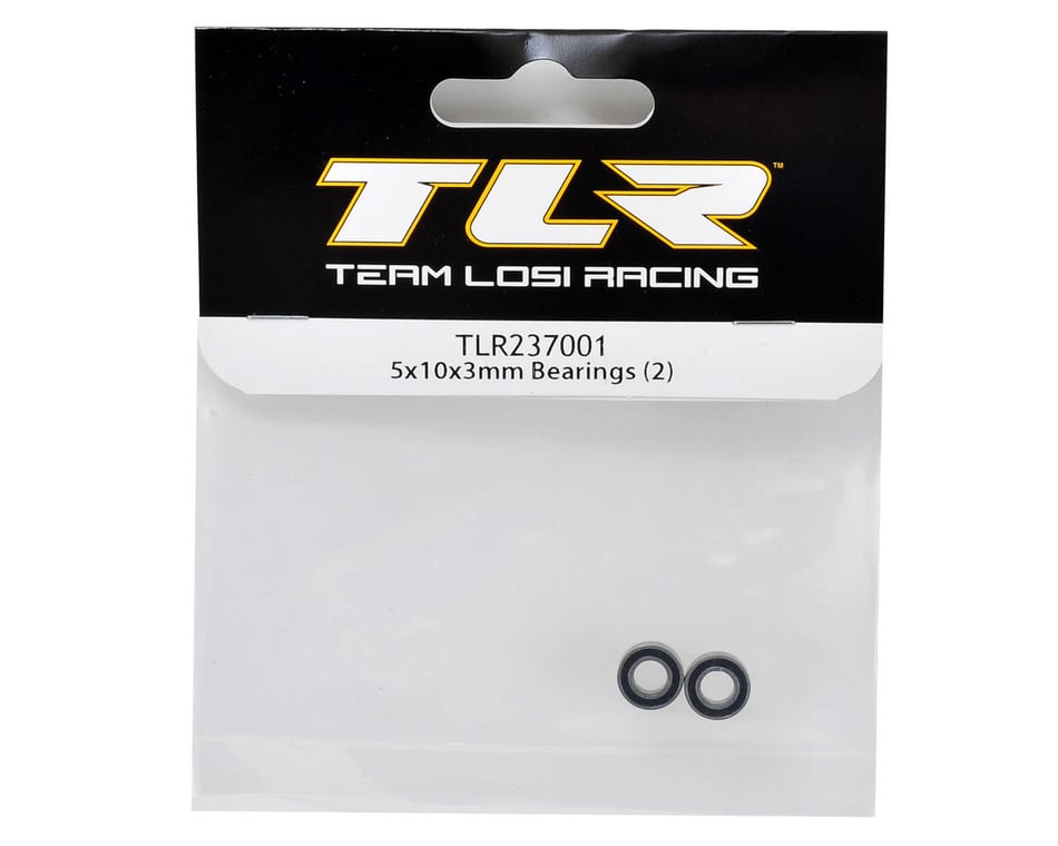2 Team Losi Racing TLR237001 5x10x3mm Bearings