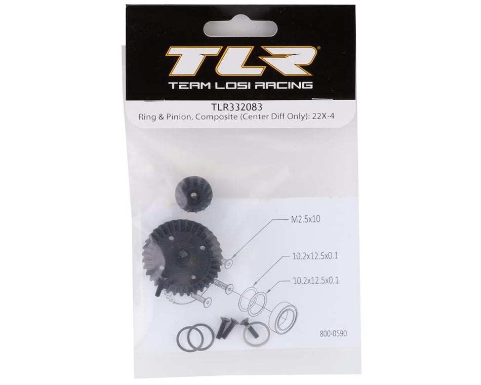 Team Losi Racing Ring and Pinion Composite Center Diff Only 22X-4