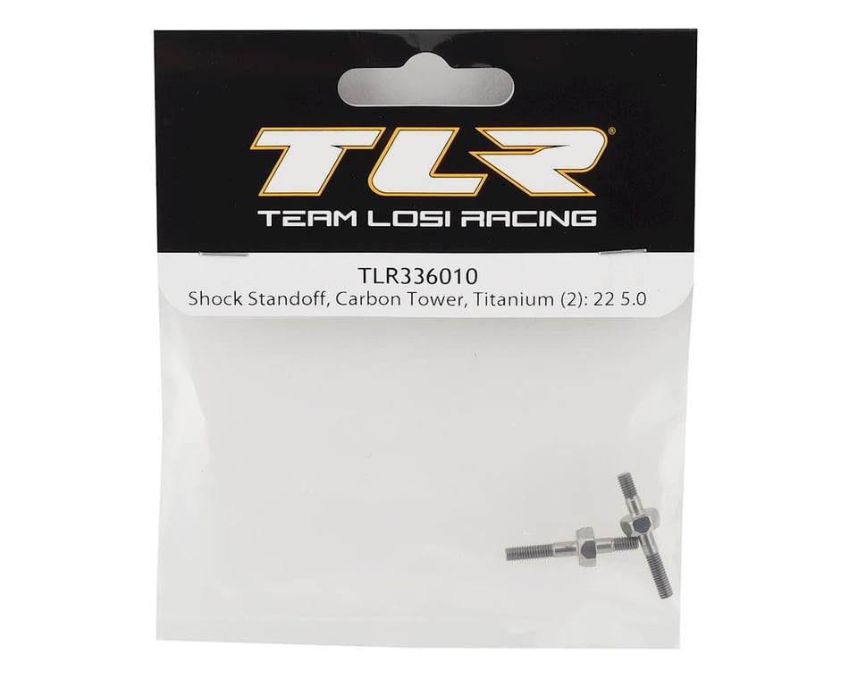 2 : 22 5.0 Team Losi Racing Shock Standoff Carbon Tower Titanium TLR336010