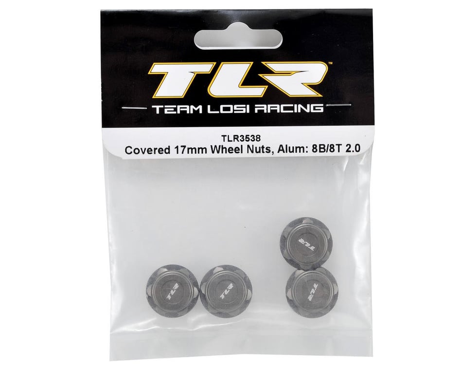 TLR3538 Team Losi Racing Aluminum Covered 17mm Wheel Nuts 4 Hard Anodized