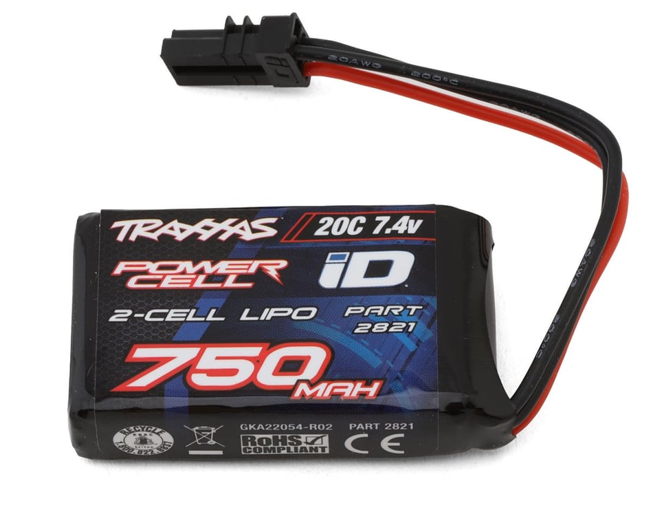 Traxxas 2S Power Cell 25C LiPo Battery w/iD Traxxas Connector