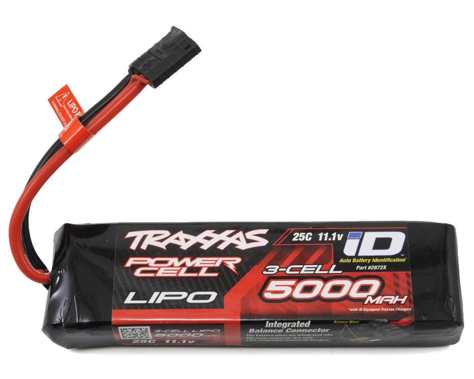 schuur eerste Portret Traxxas 3S "Power Cell" 25C LiPo Battery w/iD Traxxas Connector  (11.1V/5000mAh) [TRA2872X] - AMain Hobbies