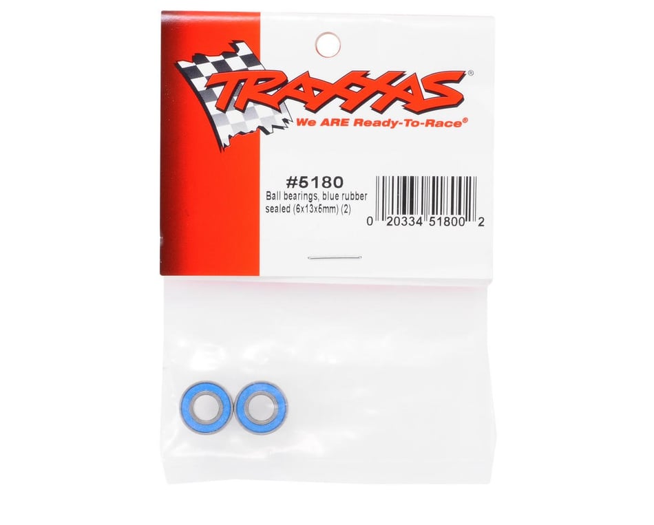 Traxxas 6x13x5mm Black Rubber Ball Bearings Tra5180a for sale online