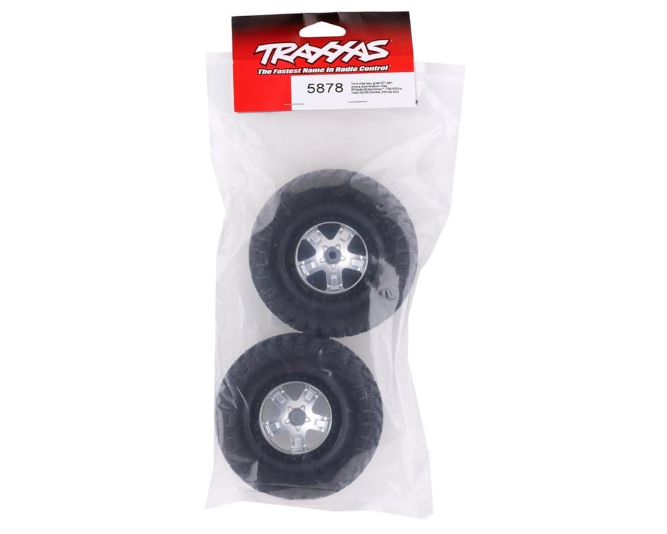 Traxxas BFGoodrich KM2 Tire w/SCT Rear Wheel (2) (Satin Chrome