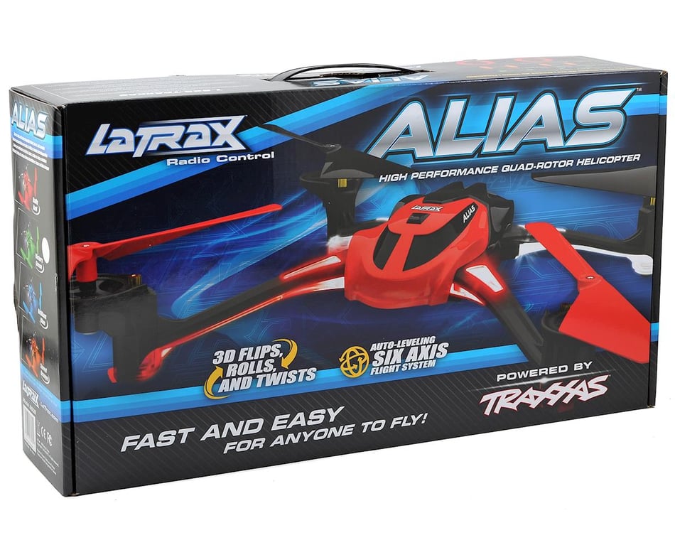 LaTrax Alias Ready-To-Fly Micro Electric Quadcopter Drone [TRA6608-RED] - AMain