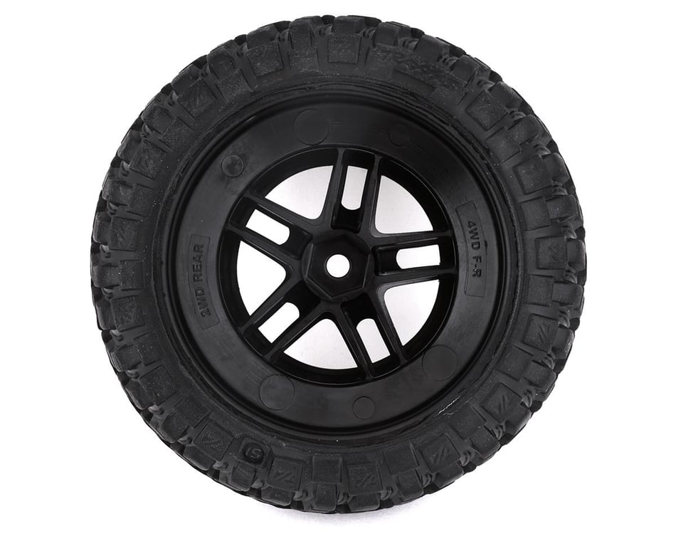 Traxxas BFGoodrich Mud TA Rear Tires (2) (Black Chrome) (S1) w/Split-Spoke  Rear Wheel